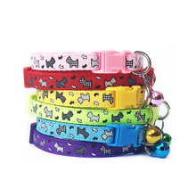 6 Colors New Arrival Cute Fashion Nylon Pet Dog Cat Collars with Bells Pet Necklace Puppy Kitten Cat Collars for Small Dogs Cats 2024 - buy cheap
