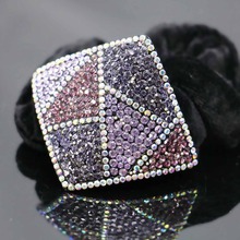 Elestic 55*62mm Cocar de Noiva Acessório Do Cabelo de Cristal Clipe Grampos Hairpin Strass Presentes Mulheres Fazendo Design de Jóias Presentes 2024 - compre barato