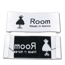 Customized garment labels/trademark/logo/Trademark manufacture clothing printed labels/custom dress tags 1000 pcs Free Shipping 2024 - buy cheap