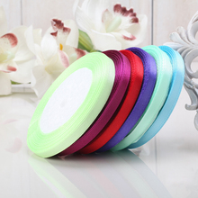 6Mmwholesale 6Mm Wide 25Yards/Lot Colors Satin Ribbon For Decorative Tapes For Gift Clothing Ribbons For Needlework Bows 2024 - buy cheap