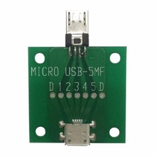 5 шт. MICRO USB 5PIN штекер-гнездо интерфейса Android разъем адаптера платы тестовая плата 2024 - купить недорого