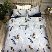 Autumn Winter egyptian cotton Bedding Set Printed Flat Bed Sheet Duvet Cover Bed Sheet Pillowcase King Queen 4pcs #a 2024 - buy cheap