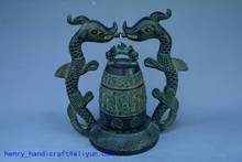 Редкая старая китайская ручная статуя/скульптура бронзового дракона (25-186), лучшая коллекция и украшение, бесплатная доставка 2024 - купить недорого