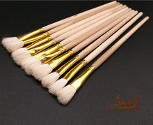 12pcs/Set,s pen painting art brush wool Wooden Handle Paint Brush Art Supplies cleaning brush Depict pen color Painted pen 2024 - buy cheap