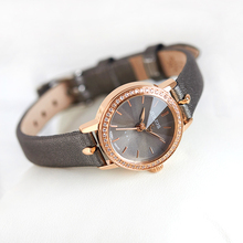 Reloj de mujer con Circonia cúbica Retro, pulsera de cuero, regalo de cumpleaños, caja Julius 2024 - compra barato