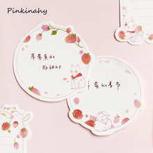 Strawberry Series Kawaii Memo Pad Sticky Notes Bookmark Post Students planner Stickers Stationery Office School Supplies BQ016 2024 - buy cheap
