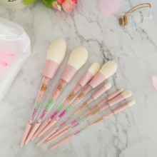 8pcs Makeup Brush Set Colorful Diamond Handle Make up Tools Blush Powder Eyebrow Eyeshadow Face Rainbow Brush Pincel Maquiagem 2024 - buy cheap