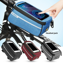 Vertvie велосипедная передняя рама, сумка-трубка, водонепроницаемые передние сумки, сотовый мобильный телефон чехол, 6-дюймовый держатель для телефона, велосипедные аксессуары 2024 - купить недорого