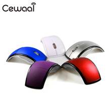 Cewaal Wireless Mouse Computer Mice Foldable Desktop Usb Receiver 2.4Ghz Optical Wireless folding mouse black white red blue 2024 - buy cheap