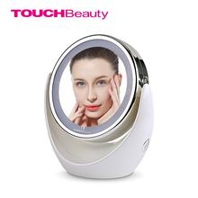 TOUCHBeauty-Espejo de maquillaje ligero Led, iluminación excelente rotativa 360, doble cara, alto transparente, 1x y 5x, cosmético, TB-0678 2024 - compra barato