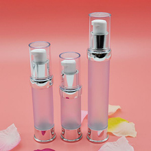 new design : 30ml   frosted  airless bottle with  UV  silver  pump and bottom,lotion bottle   used for Cosmetic Container 2024 - buy cheap