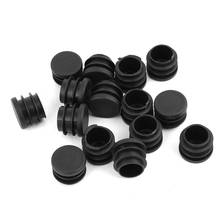 15pcs Black 19mm Dia Round Plastic Blanking End Cap Tubing Tube Insert 2024 - buy cheap