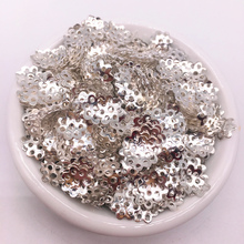 NEW 800pcs/lot 8mm silver Hollow Flower Findings Cone End Beads Cap Filigree DIY Jewelry Making Accessories 2024 - buy cheap