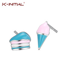 Kinitial New Fashion Ice Cream Cake Earrings For Women Girl Geometric Earrings Wedding Party Vintage Gifts Bohemian Bijoux 2024 - buy cheap