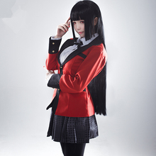 Fantasia de cosplay de kakegurui, conjunto completo de uniforme japonês de meninas escolares 2024 - compre barato