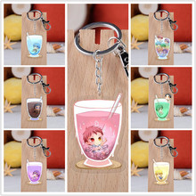10 pcs/lot Anime Kuroko No Basketball Acrylic Keychain Toy Figure Kuroko Tetsuya Bag Pendant Double sided Key Ring Gifts 2024 - buy cheap