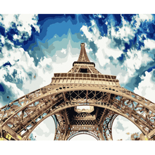 DIY PBN Paris Tower Arcylic Painting By Numbers On Canvas Framed Wall Pictures Art For Living Room Home Decoration 2024 - buy cheap