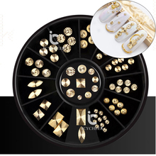 ICYCHEER Punk 3D Nail Art Alloy Rivet Studs Spikes Nail Studs Gold Tips DIY Decoration 2024 - buy cheap