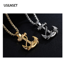 Stainless Steel Rope Anchor Pendant Necklace  Chain Jewelry  Gothic Charm Navy-style 2024 - buy cheap