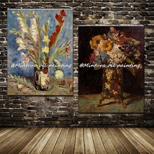 Mintura moderna para decoración del hogar, pintura al óleo de flor de Vincent Van Gogh pintada a mano sobre lienzo, arte de pared, reproducción de pieza maestra 2024 - compra barato