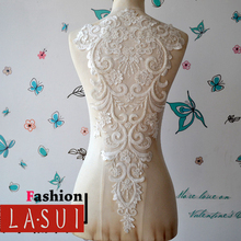 LASUI 60*32 см = 1 шт. High-end Изысканный бисером и блестками для девочек, искусственный шелк шнур, Кружевная аппликация для diy свадебное платье головной убор вуаль costume0119 2024 - купить недорого