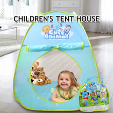 Portable Cartoon Play Tent for Children Baby Beach Tent Indoor Outdoor Kids Activity House Teepee Birthday Gift 2024 - buy cheap