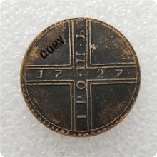 Moedas comemorativas colecionáveis tipo #2 _ 1727, moeda de cobre rússia, cópia, moedas comemorativas, réplica de moedas 2024 - compre barato