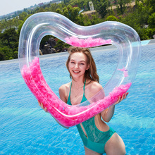 Rooxin-Anillo de natación inflable de pluma para adultos y niños, flotador de piscina circular, colchón flotante, asiento, juguetes de Fiesta EN LA Piscina 2024 - compra barato
