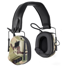 Fone de ouvido tático militar, com cancelamento de ruído, camuflagem, tiro, combate, proteção auricular, caça 2024 - compre barato