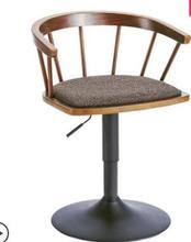 Silla de bar de madera maciza, taburete alto, silla de barra giratoria, silla simple y elegante, sillón de elevación para el hogar Windsor 2024 - compra barato