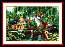 In the woods cross stitch kit 18ct 14ct 11ct count printed canvas stitching embroidery DIY handmade needlework 2024 - buy cheap