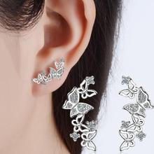 Sweet Butterfly Bow Tie Zircon Earrings For Women Party Gift Jewelry pendientes Oorbellen Brincos SAE341 2024 - buy cheap