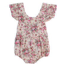Summer 2017 Floral Newborn Baby Girl Romper Summer Sleeveless Backless Jumpsuit Outfits Sunsuit Clothes 2024 - buy cheap