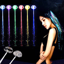 1pc LED Flashing Hair Braid Glowing Luminous Toy Hairpin Novetly Hair Ornament Led Toys for Girls New Year Party Christmas Gift 2024 - buy cheap