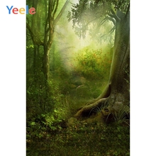 Yeele Dreamy Jungle Forest Green Photography Backdrop Children Baby Birthday Party Photographic Background For Photo Studio 2024 - buy cheap