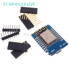 D1 Mini NodeMCU Lua IOT плата ESP8266 ESP-12F CH340C V2 USB D1 Mini WIFI макетная плата 3,3 В с контактами 2024 - купить недорого