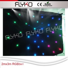 A fase de flyko conduziu o pano da estrela, cortina conduzida da estrela, pano de fundo conduzido/luz conduzida do dj 2024 - compre barato