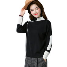 Half Turtleneck Pullovers Sweaters Female Knitted Long Sleeve Bottom Shirt Autumn Winter Women Casual Loose Jumper SweaterFP1765 2024 - buy cheap