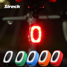Sireck impermeable luz de la bici de bicicleta linterna de luz trasera LED luz USB recargable 7 modos ciclo de luz accesorios de bicicleta 2024 - compra barato
