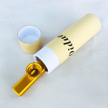 Instrumento musical kazoo, tubo de papel musical de metal com cor aleatória 2024 - compre barato