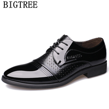 Официальная обувь; мужская элегантная обувь из лакированной кожи; мужские классические роскошные итальянские брендовые туфли-оксфорды для мужчин; coiffeur chaussure homme 2024 - купить недорого