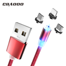 3а 1 м Магнитный зарядный USB C Micro USB кабель для iPhone Samsung Xiaomi Мобильный телефон QC3.0 быстрое магнитное зарядное устройство USB Type C кабель 2024 - купить недорого