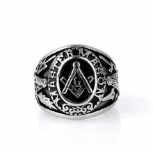 Master Mson Freemason Men's Silver color Ring Free Mason Stainless Steel Masonic Ring 2024 - buy cheap