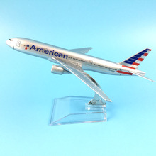 Авиакомпании American Airlines, модель самолета из металлического сплава Боинг 777, 16 см, подарок ребенку на день рождения, модели самолетов, игрушки ... 2024 - купить недорого