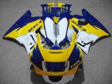 Dor- racing-kit de carenagem, carroceria para 91, 92, 93, 94, cbr 600, f2, azul, branco, plástico, cbr600, 1991, 1992, 1993, peças de carenagem 2024 - compre barato