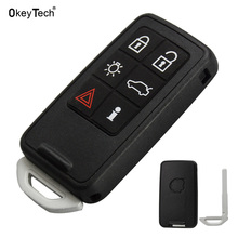 OkeyTech Replacement Smart Remote Control Car Key Shell for Volvo S60 V60 S70 V70 XC60 XC70 6 Butons Key Case With Small Blade 2024 - buy cheap