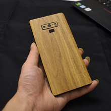 High Simulation Wood Grain Sticker Phone Back Sticker For SAMSUNG Galaxy S10 S9 Plus S8+ Note 9 8 5 S7 S6 Edge+S10e A750 A9 2018 2024 - buy cheap