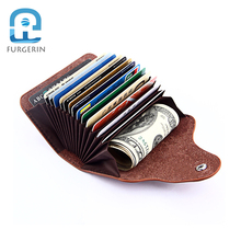 FURGERIN Credit Card Bag Pocket Wallet Holder Purse card bags cover travel organizer set 15 Card slots small bag 2024 - buy cheap