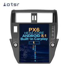 Aotsr-REPRODUCTOR Multimedia para coche Toyota Land Cruiser Prado, pantalla Vertical de 12,1 pulgadas, Android 8,1, navegación GPS, DVD, 150-2010 2024 - compra barato