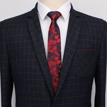 Laço floral do pescoço 7 cm laços magros para homens gravata preta 2019 gravata vermelha magro azul vestido formal presentes de casamento para convidados 2024 - compre barato